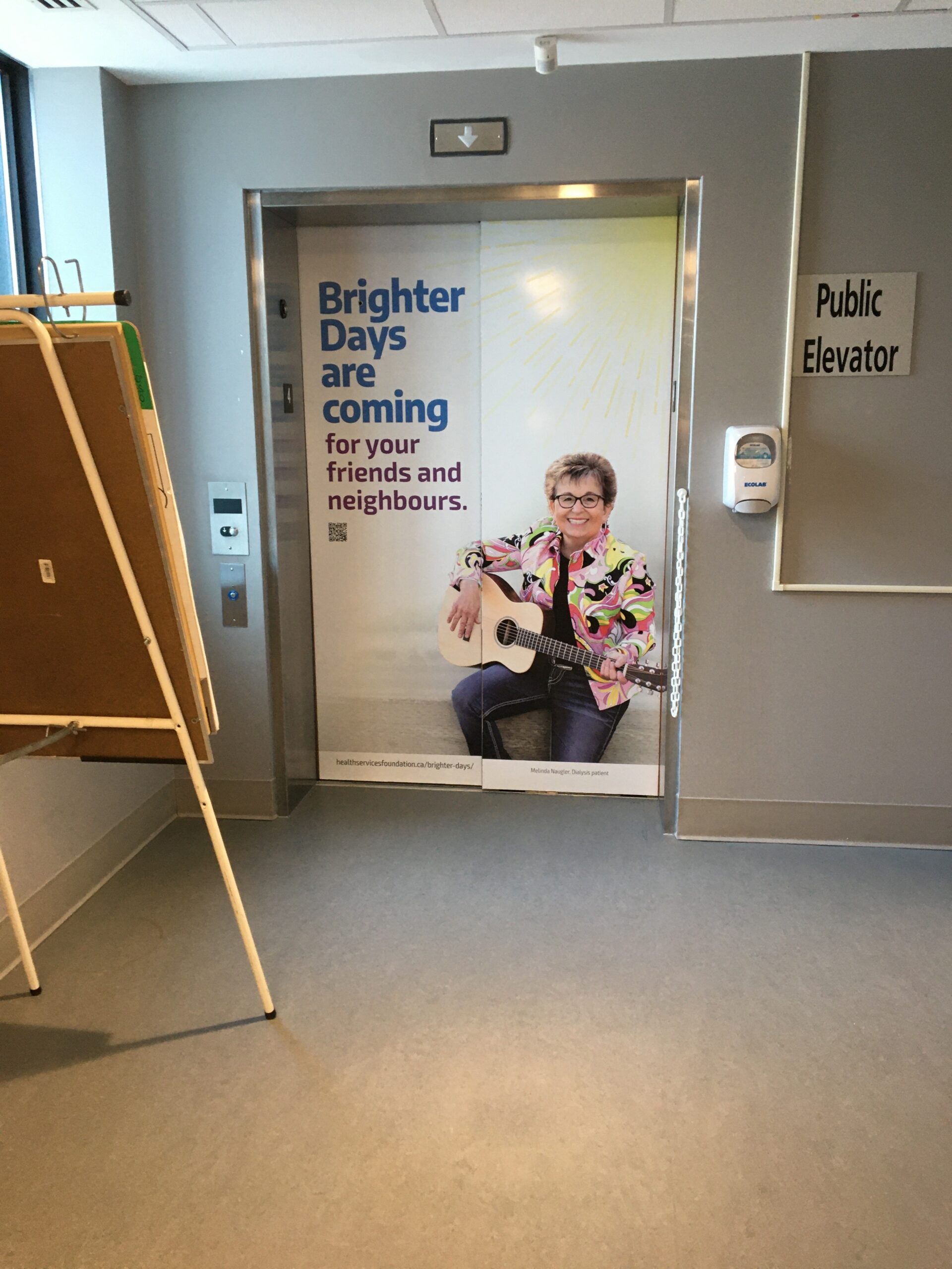 MELINDA NAUGLER – SEE HER PICTURE ON THE ELEVATOR DOOR AT SOUTH SHORE REGIONAL HOSPITAL